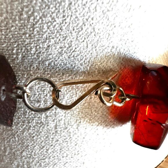 Vintage Genuine Amber Chunk Bracelet - Picture 4 of 9